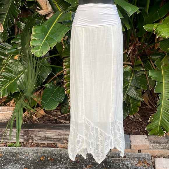 Apt. 9 Dresses & Skirts - lace trim, knit waistband, maxi skirt